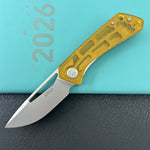 KUBEY Knife KU331Q Thalia Linerlock Ultem 14C28N Folding Knife