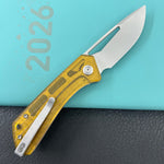 KUBEY Knife KU331Q Thalia Linerlock Ultem 14C28N Folding Knife