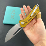 KUBEY Knife KU331Q Thalia Linerlock Ultem 14C28N Folding Knife
