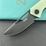 KUBEY Knife KU331N Thalia Linerlock Black Jade 14C28N Folding Knife