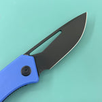 KUBEY Knife KU331P Thalia Linerlock Black Tan 14C28N Folding Knife