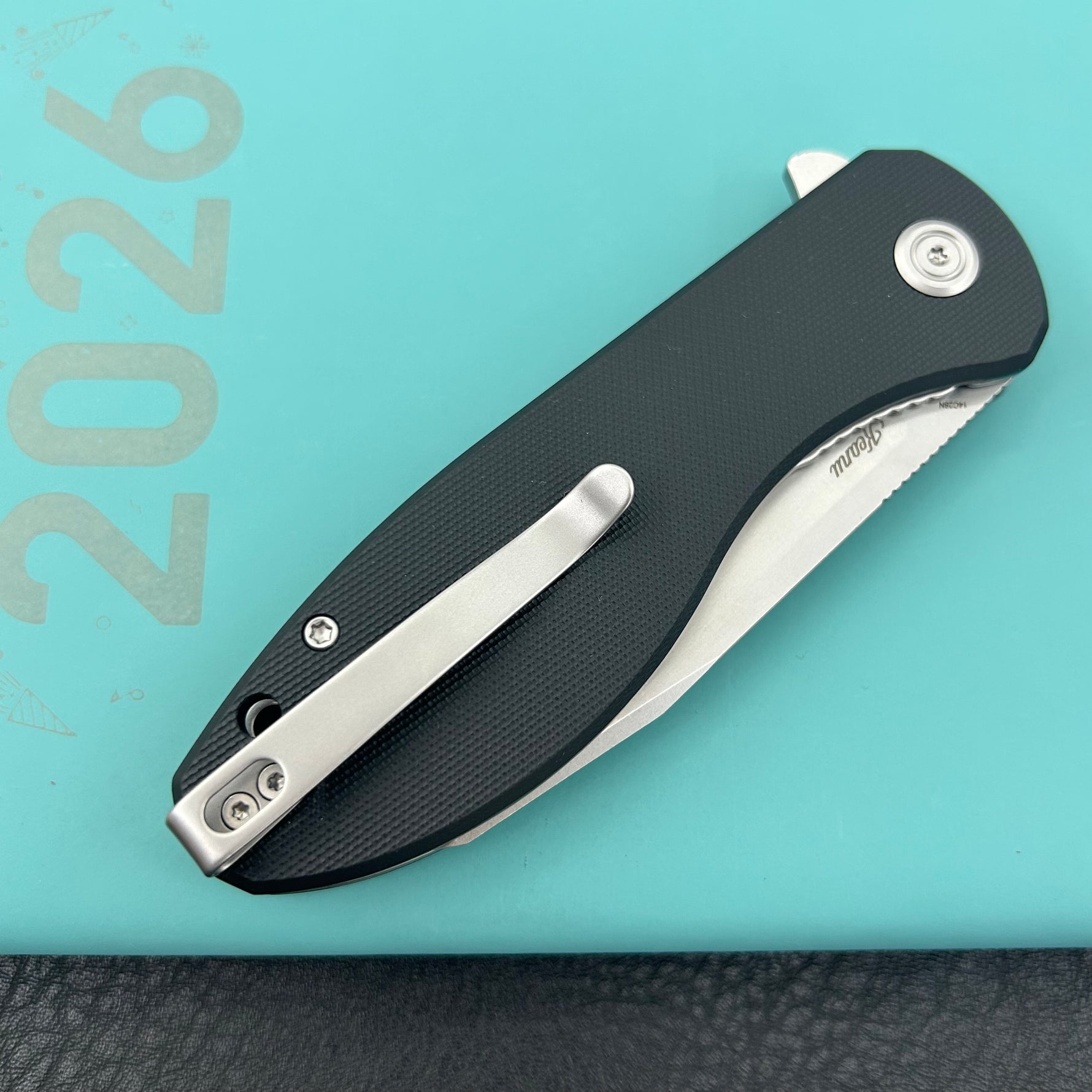 KUBEY Knife KU358S Master Chief Linerlock Black  Folding Knife