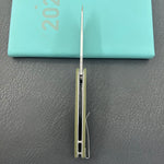 KUBEY Knife KU358R Master Chief Linerlock Green Micarta  14C28N Folding Knife