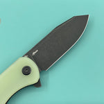 KUBEY Knife KU358Q Master Chief Linerlock Black Jade  14C28N Folding Knife