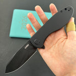 KUBEY Knife KU358N Master Chief Linerlock Blackout  14C28N Folding Knife