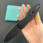 KUBEY Knife KU358N Master Chief Linerlock Blackout  14C28N Folding Knife