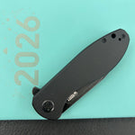 KUBEY Knife KU358N Master Chief Linerlock Blackout  14C28N Folding Knife