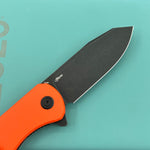 KUBEY Knife KU358O Master Chief Linerlock Black Orange  14C28N Folding Knife