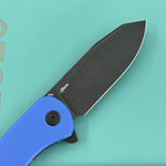 KUBEY Knife KU358P Master Chief Linerlock Black Blue  14C28N Folding Knife