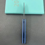 KUBEY Knife KU358P Master Chief Linerlock Black Blue  14C28N Folding Knife
