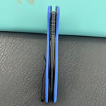 KUBEY Knife KU358P Master Chief Linerlock Black Blue  14C28N Folding Knife