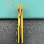KUBEY Knife KU324J Doris Linerlock Yellow 14C28N Folding Knife