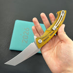 KUBEY  Knife KU212L Anteater Linerlock Ultem   14C28N Folding Knife