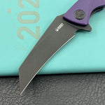 KUBEY  Knife KU212M Anteater Linerlock Black Purple   14C28N Folding Knife