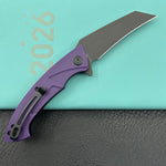 KUBEY  Knife KU212M Anteater Linerlock Black Purple   14C28N Folding Knife