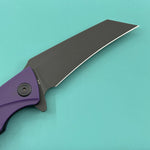 KUBEY  Knife KU212M Anteater Linerlock Black Purple   14C28N Folding Knife