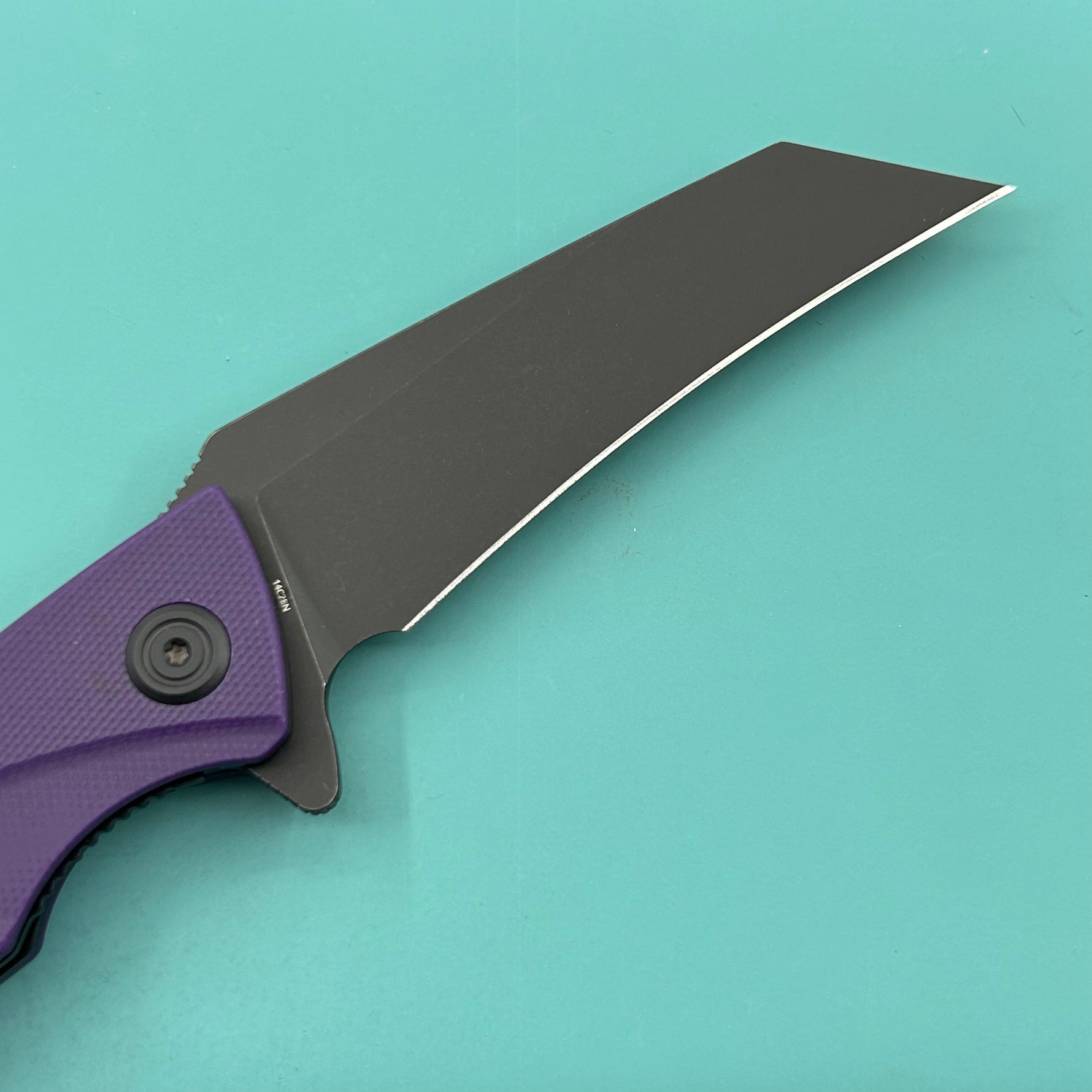 KUBEY  Knife KU212M Anteater Linerlock Black Purple   14C28N Folding Knife