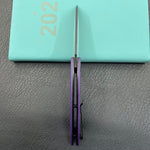 KUBEY  Knife KU212M Anteater Linerlock Black Purple   14C28N Folding Knife