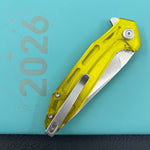 KUBEY  Knife KU117T Nova Linelock Polycarbonate 14C28N Folding Knife