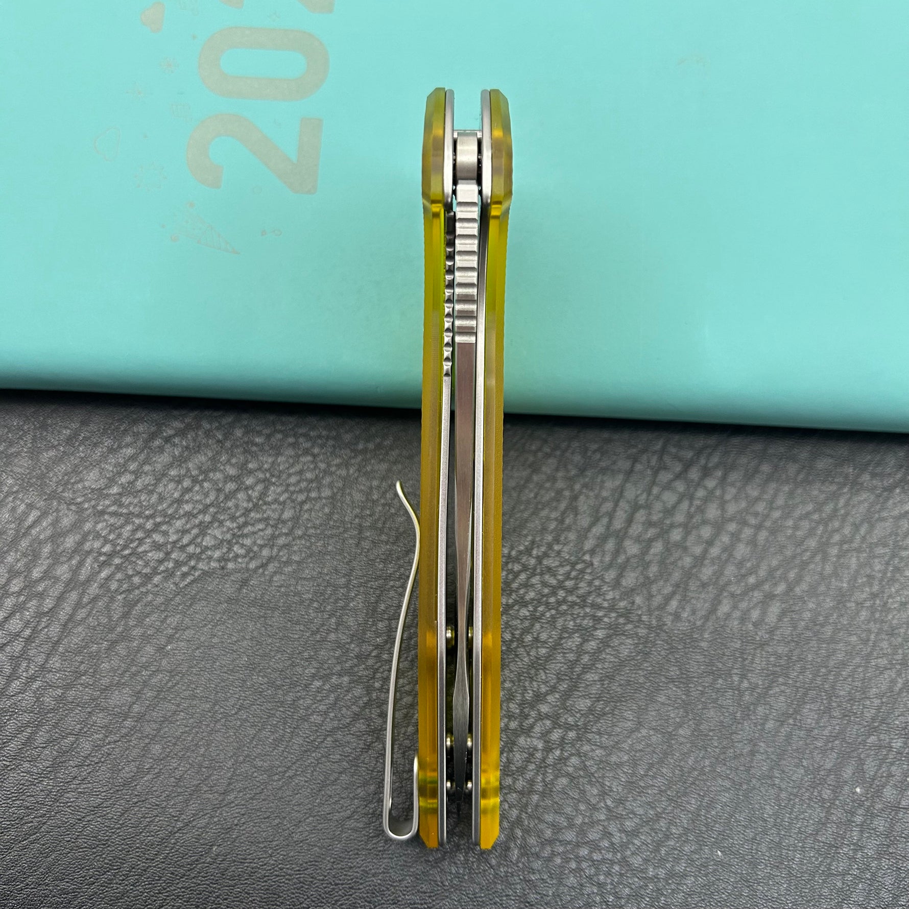 KUBEY  Knife KU117T Nova Linelock Polycarbonate 14C28N Folding Knife