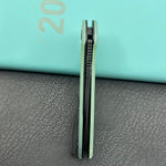 KUBEY  Knife KU117O Nova Linelock Jade 14C28N Folding Knife