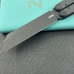 KUBEY  Knife KU297C Ballistic Blackout Titanium  14C28N Folding Knife
