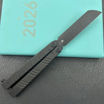 KUBEY  Knife KU297C Ballistic Blackout Titanium  14C28N Folding Knife