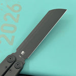 KUBEY  Knife KU297C Ballistic Blackout Titanium  14C28N Folding Knife