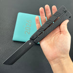 KUBEY  Knife KU297C Ballistic Blackout Titanium  14C28N Folding Knife