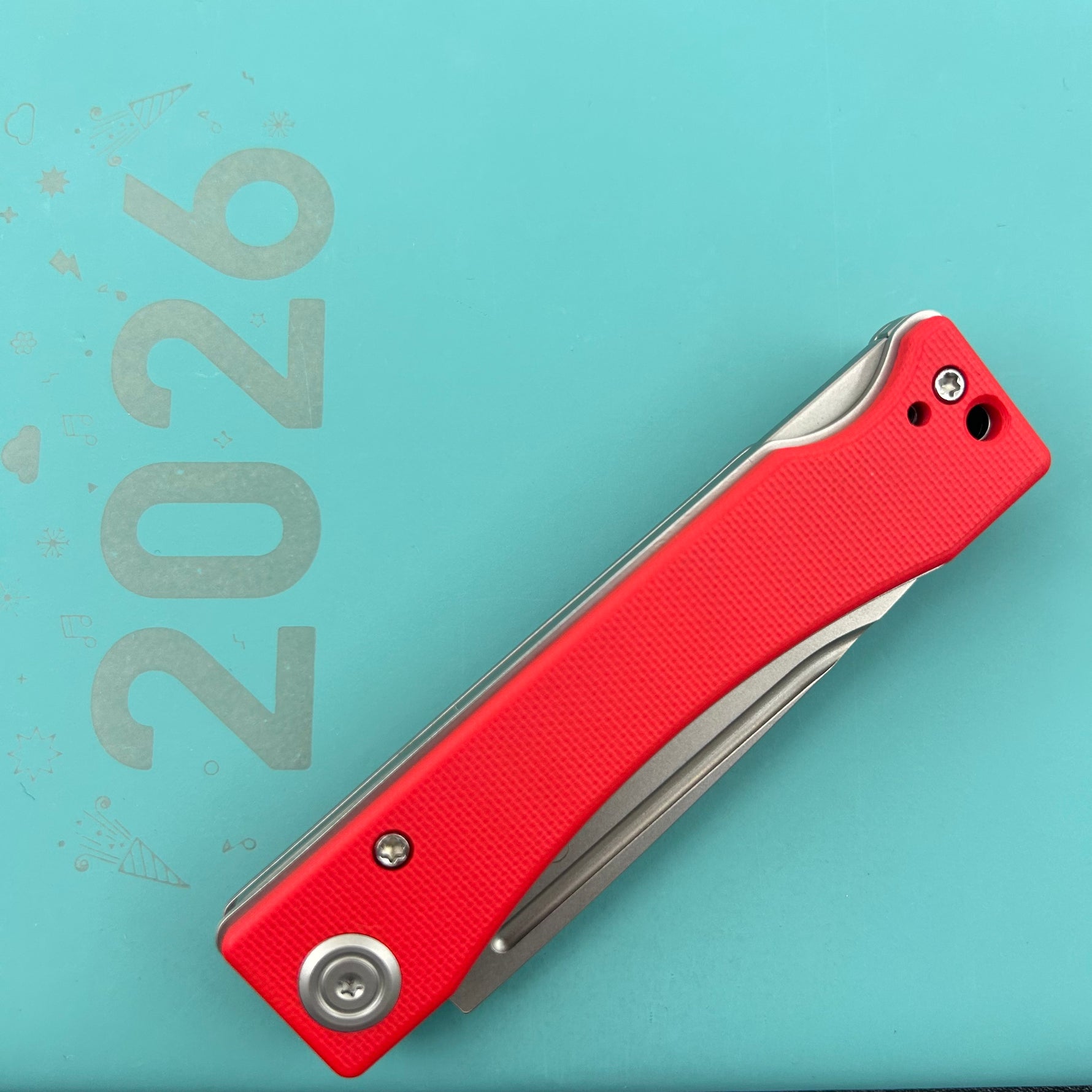 KUBEY Knife KU2102F Akino Lockback  Red  14C28N Folding Knife