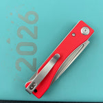 KUBEY Knife KU2102F Akino Lockback  Red  14C28N Folding Knife