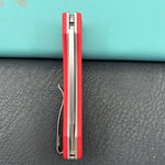 KUBEY Knife KU2102F Akino Lockback  Red  14C28N Folding Knife