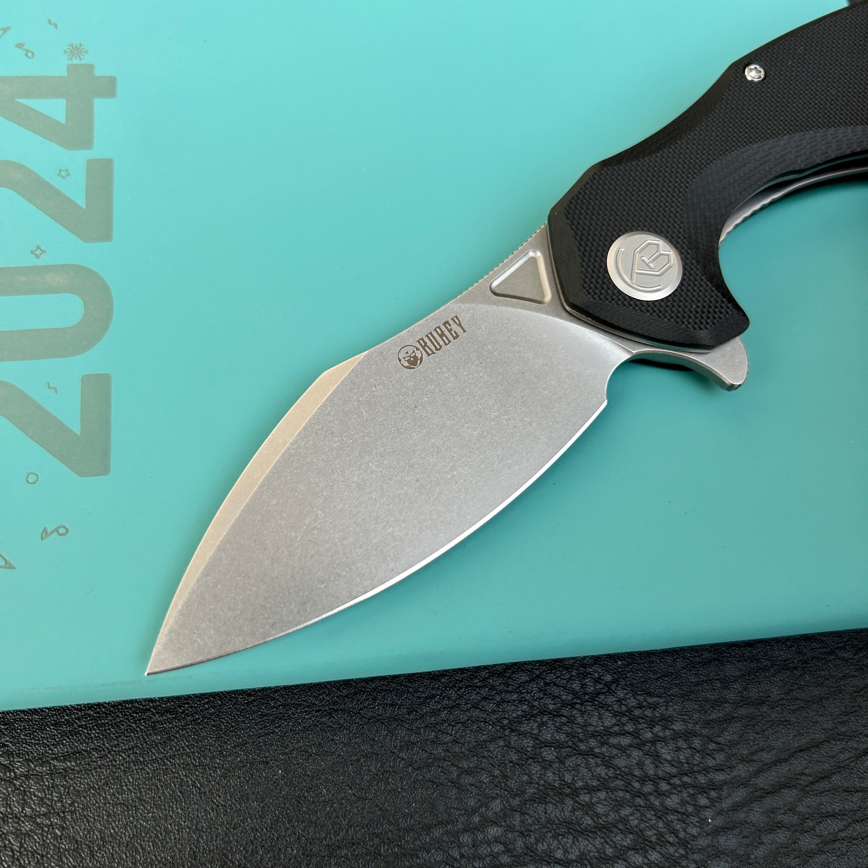 KUBEY knife KU236K Noble Flipper Folding Knife Black G10 Handle 3.15" Beadblast 14C28N