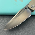KB KNIVES KB443C Illusion Folding Knife Bronze Ano Titanium Handle 3.46‘’DLC Belt Satin Bohler M390 Blade