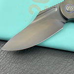 KB KNIVES KB384D Stroller Folding Knife Regular DLC Titanium/CF Inlays Handle 3.35" Regular DLC CPM 20CV Blade