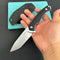KUBEY KU184E Swordfish Outdoor Gear Fixed Blade Knife Black G10 Handle 4.1" Stonewash AUS-10