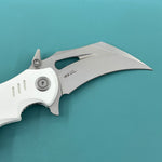 KUBEY  Knife KU262K Mini Wrath Linerlock White 14C28N Folding Knife