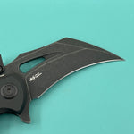 KUBEY  Knife KU262E Mini Wrath Linerlock Blackout 14C28N Folding Knife