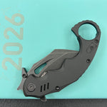 KUBEY  Knife KU262E Mini Wrath Linerlock Blackout 14C28N Folding Knife
