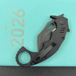 KUBEY  Knife KU262E Mini Wrath Linerlock Blackout 14C28N Folding Knife