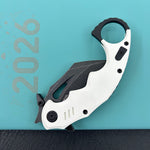 KUBEY  Knife KU262L Mini Wrath Linerlock Black White  14C28N Folding Knife