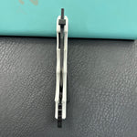KUBEY  Knife KU262L Mini Wrath Linerlock Black White  14C28N Folding Knife
