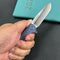 KB Knives KB315C Steelhead Folding Knife Blue Titanium Handle 3.15" Belt Satin M390 Blade