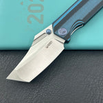 KUBEY Knife KU402G Hamster Linerlock Black/Blue  14C28N Folding Knife