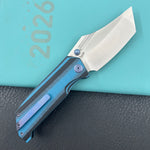 KUBEY Knife KU402G Hamster Linerlock Black/Blue  14C28N Folding Knife