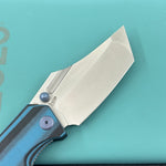 KUBEY Knife KU402G Hamster Linerlock Black/Blue  14C28N Folding Knife