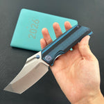 KUBEY Knife KU402G Hamster Linerlock Black/Blue  14C28N Folding Knife