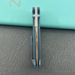 KUBEY Knife KU402G Hamster Linerlock Black/Blue  14C28N Folding Knife