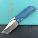 KUBEY Knife KU402E Hamster Linerlock Blue  14C28N Folding Knife