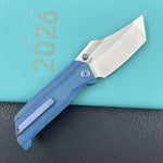 KUBEY Knife KU402E Hamster Linerlock Blue  14C28N Folding Knife